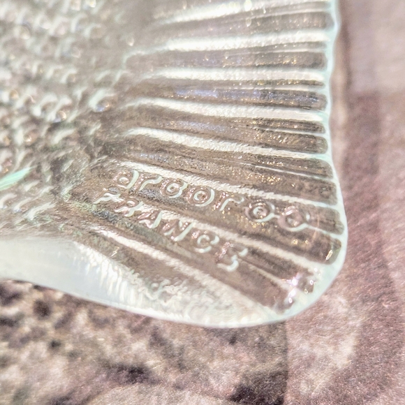 Fish Plate clear glass from France. - Picture 7 of 9